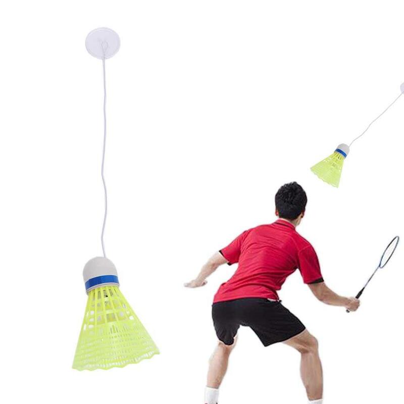 Rebound Traininer Badminton Stretch Spin, Peteca Auto-Treino, Traceless Gancho, Linha de Equilíbrio, 1 Conjunto
