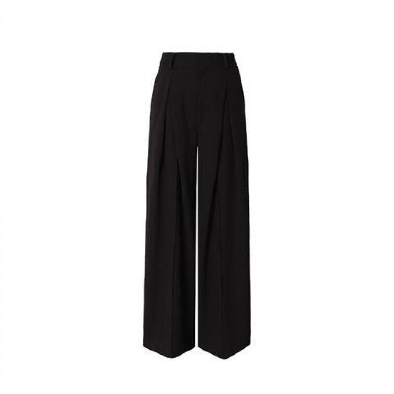 Long suit pants, wide leg casual pants for women in spring and autumn 2024  black pants  cargo pants women