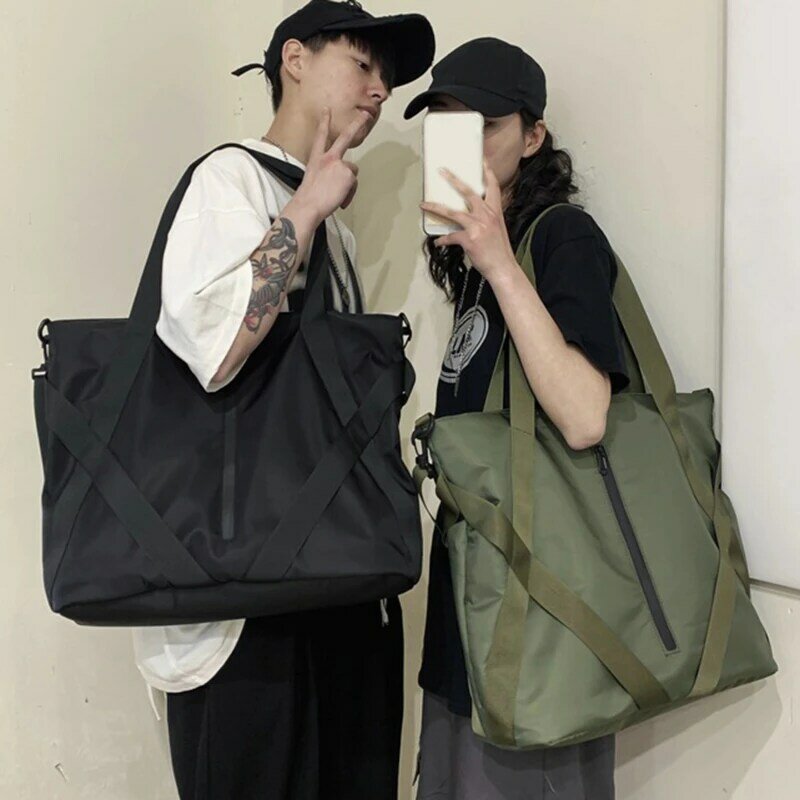 High Quality Large Capacity Shopping Bags For Women Tote Bags Nylon Female Shoulder bag Retro Mens Handbags Travel Shoulder Bag