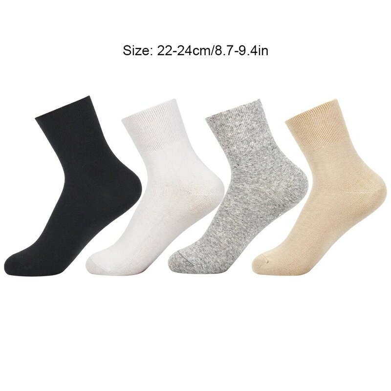 6a Set Of 2 Cotton Say Goodbye To Restriction With Loose Necked Short Socks For Everyone Pure Cotton Loose Necked