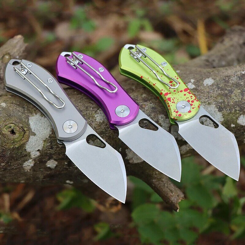 Outdoor Mini Schlüssel bund Messer tragbare Schäl klappmesser hohe Härte Jagd Camping Angeln Obst Schneidwerk zeug