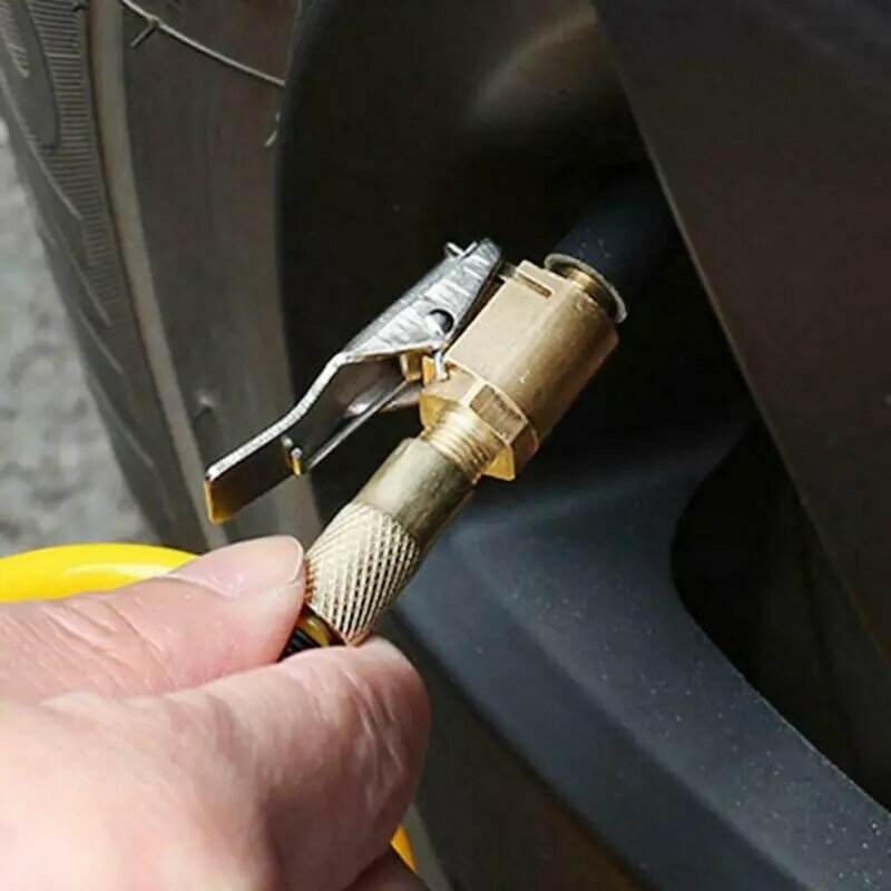 Luchtcompressorslot op metalen luchtklauwplaten Bandenpomp Bandklem met klemconnector voor autoslangreparatie Opblazen Chuck
