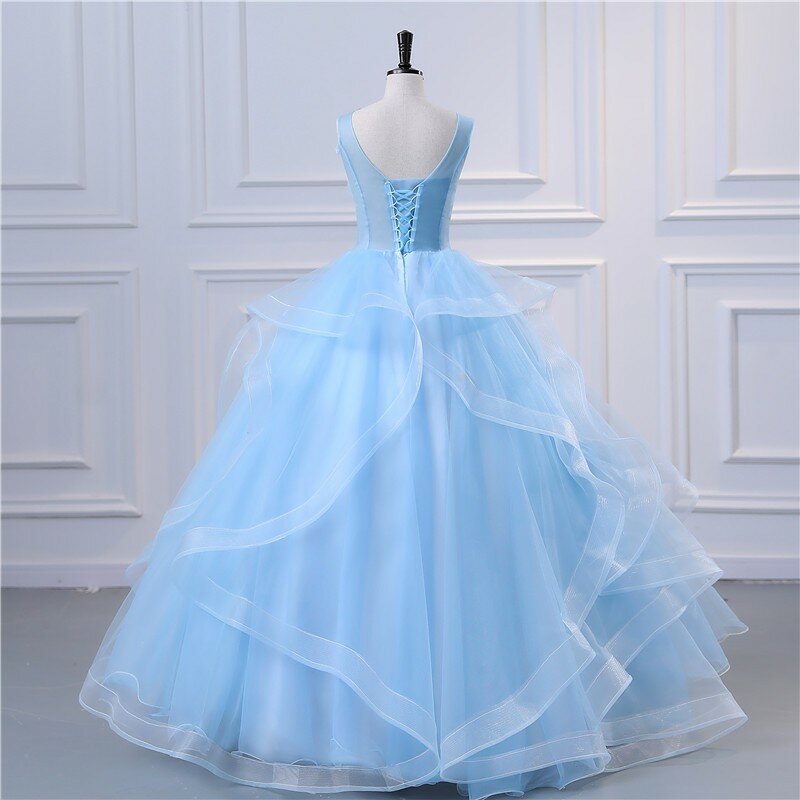 Ashley Gloria Flower Party Dress Sweet Quinceanera Dresses Classic Prom Ball Gown Plus Size Formal Gown Winter New Vestidos