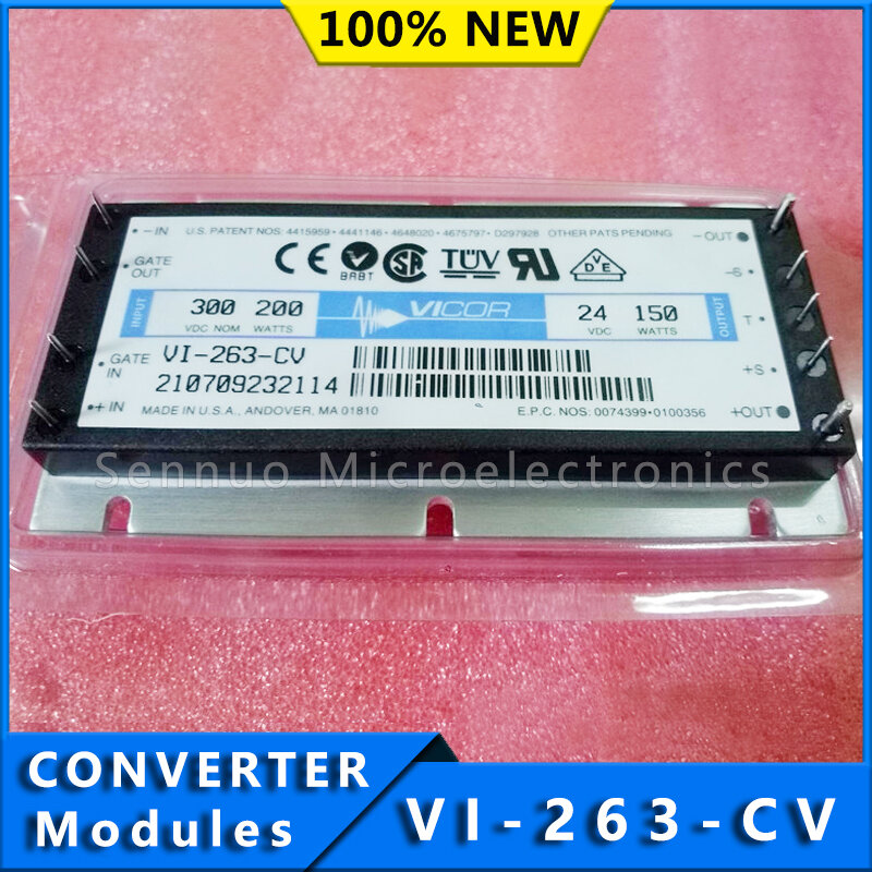 1Pcs New VI-263-CV DC DC CONVERTER 24V 150W Isolated Module DC DC Converter 1 Output 24V 6.25A 200V - 400V Input