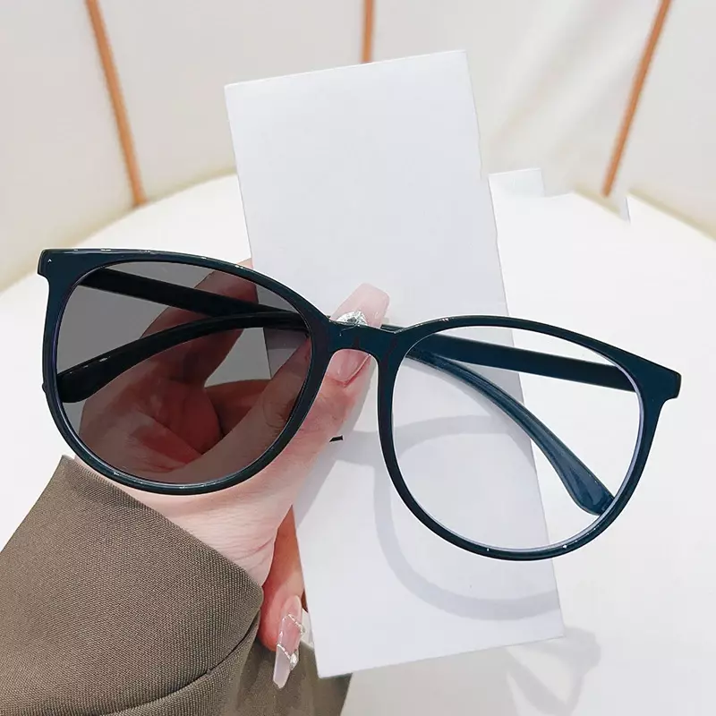 Óculos Far Sight Fotocromáticos Inteligentes para Homens e Mulheres, Óculos de Leitura Retro, Anti Luz Azul, Mudança de Cor, Presbiopia Sunglasses