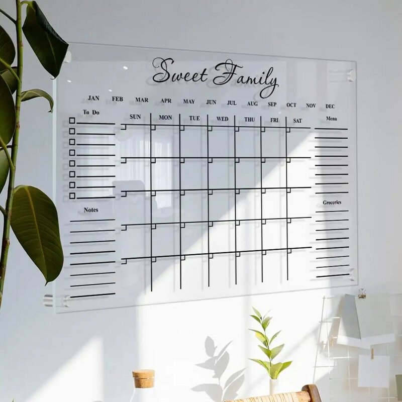 1 Set Convenient Note Board Three-dimensional Style Memo Board Clear Printing with Nail Pen Message Pad  Leave Messages