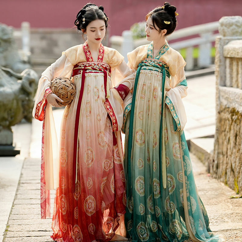 Conjunto de vestido hanfu para mulheres, dinastia chinesa antiga, traje cosplay feminino, festa, verão, 3 peças