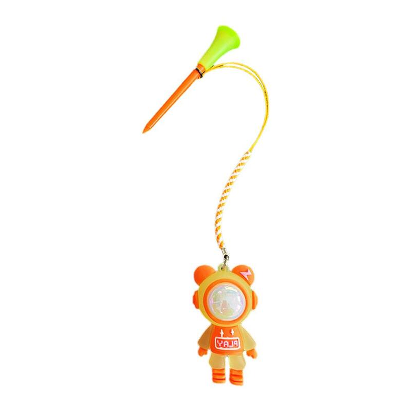 1Pcs Golf Rubber Tees With Flashing Light Cartoon Prevent Ball Holder With Rope Loss Accessory Gift Golf Braided Golf H9N5
