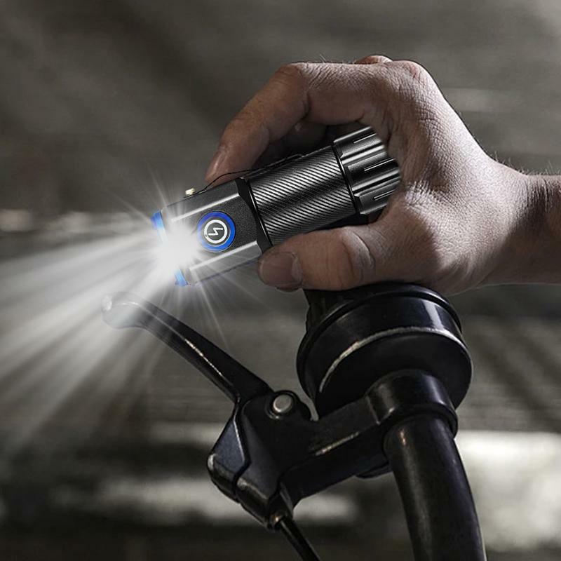 Mini LED Flashlight 2200mAh Flash Light Super Bright Portable LED Flashlight Outdoor Lighting Supplies With Clip