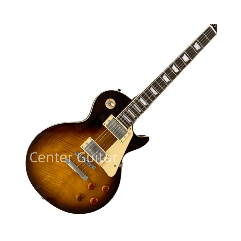 Customized electric guitar, sunset tiger flame pattern finish, rose wood fingerboard, free shipping