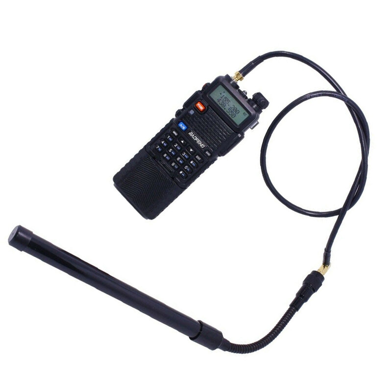 Cable Coaxial de antena táctica AR-152 148, Cable de extensión de antena de Interfono para Baofeng, UV-5R, UV-82, Radio bidireccional