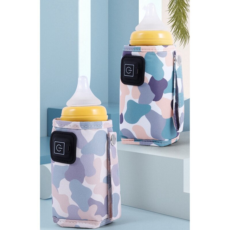 Calentador de agua y leche USB Universal, bolsa aislada portátil para cochecito de viaje, calentador de biberones para lactancia de bebé