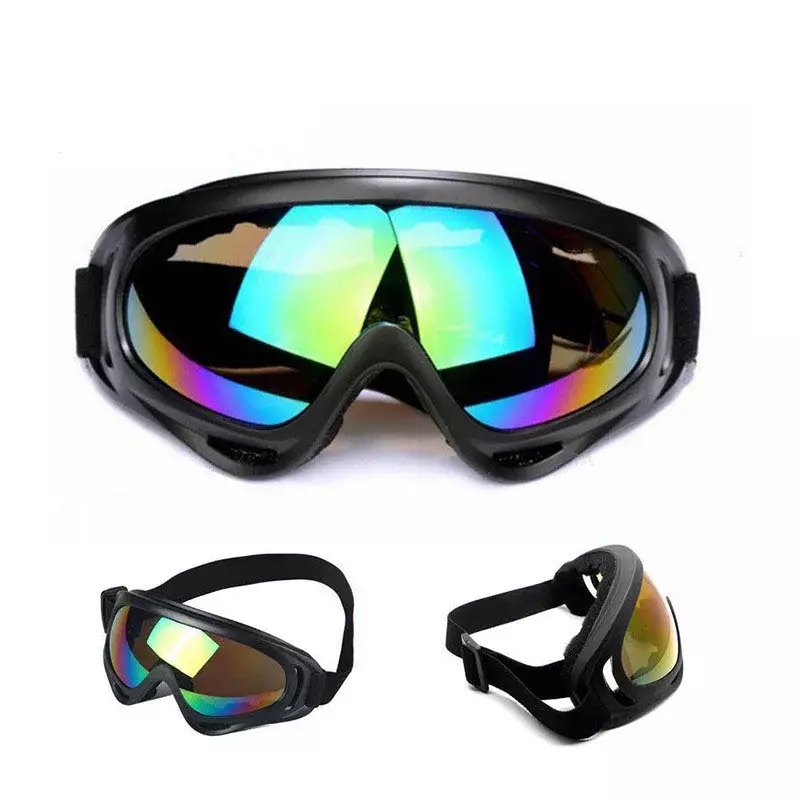 Kacamata balap, tahan debu, tahan angin, kacamata sepeda motor Motocross, kacamata sepeda Off Road, kacamata hitam UV400