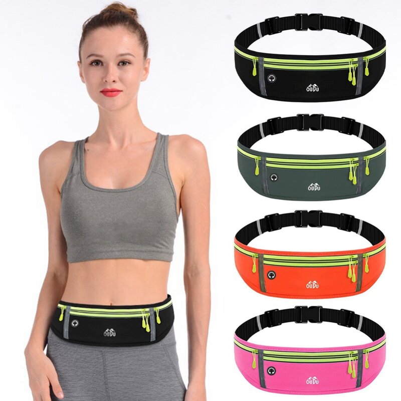 Women Fanny Pack Sports Waist Bag Outdoor Running Belt Bag Waterproof Gym Bag Phone Pouch Running Accessories