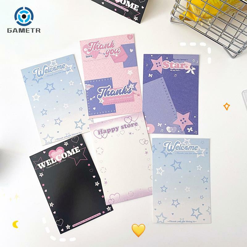 10PCS Ins Style Star Love Beautiful Gentle Card Head Card Back DIY Packaging Material Paper Art Supplies Stationery