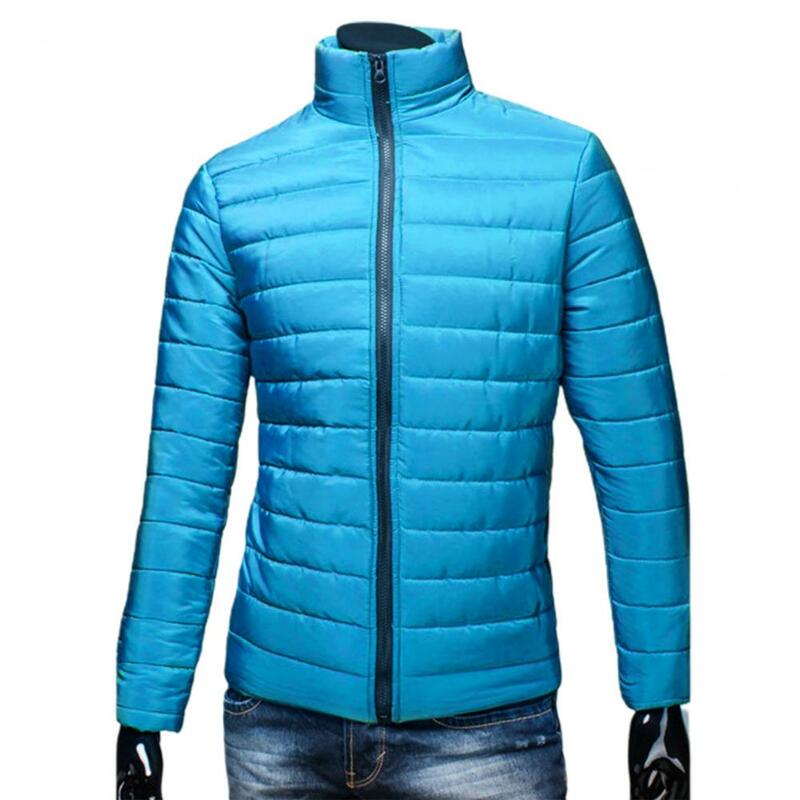 Outdoor 2023 Men's Warm Zipper Jacket Windproof Cotton Coat Casual Jacket Sports Warm Coat Hiking Coat