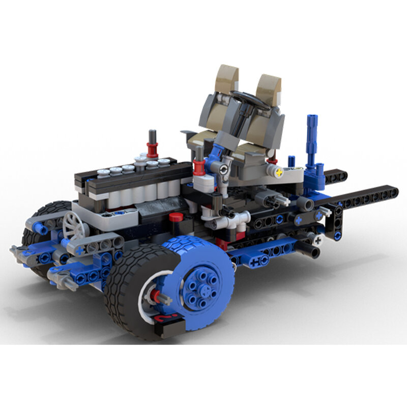 Bloques de construcción de coche MOC-36219 para niños, juguete de ladrillos para armar coche de piezas, con tecnología de montaje, para regalo de cumpleaños, código 1456