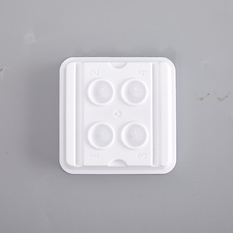 プラスチック製タトゥーインクカップ,マイクロ顔料キャップ,アートメイク,接着剤ホルダー,2穴,4穴,10個
