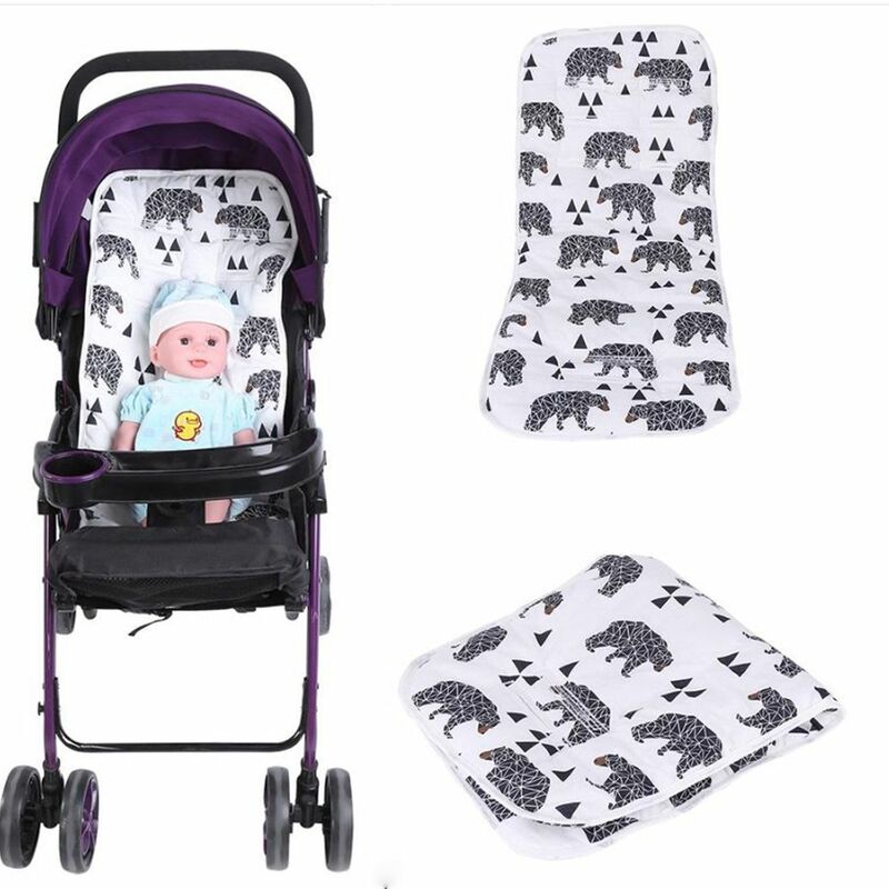 Algodão macio bebê carrinho almofada do assento, coala, dinossauro, flor, acessórios carrinho de bebê