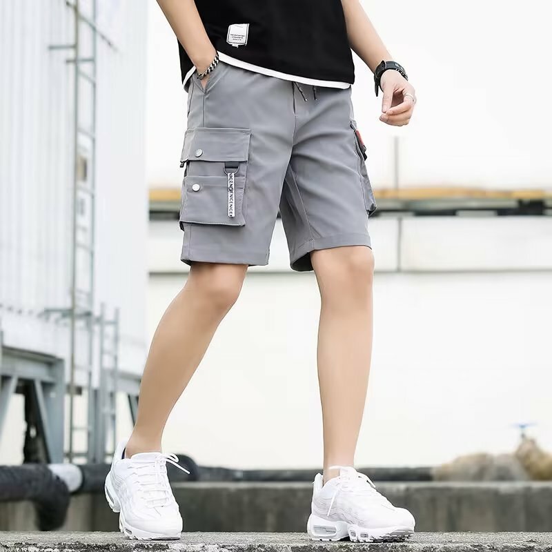 Zomer Casual Shorts Herenmode-Instagram Barstte Los Casual Trend In Een Casual Broek In De Korea-Versie Van De Broek