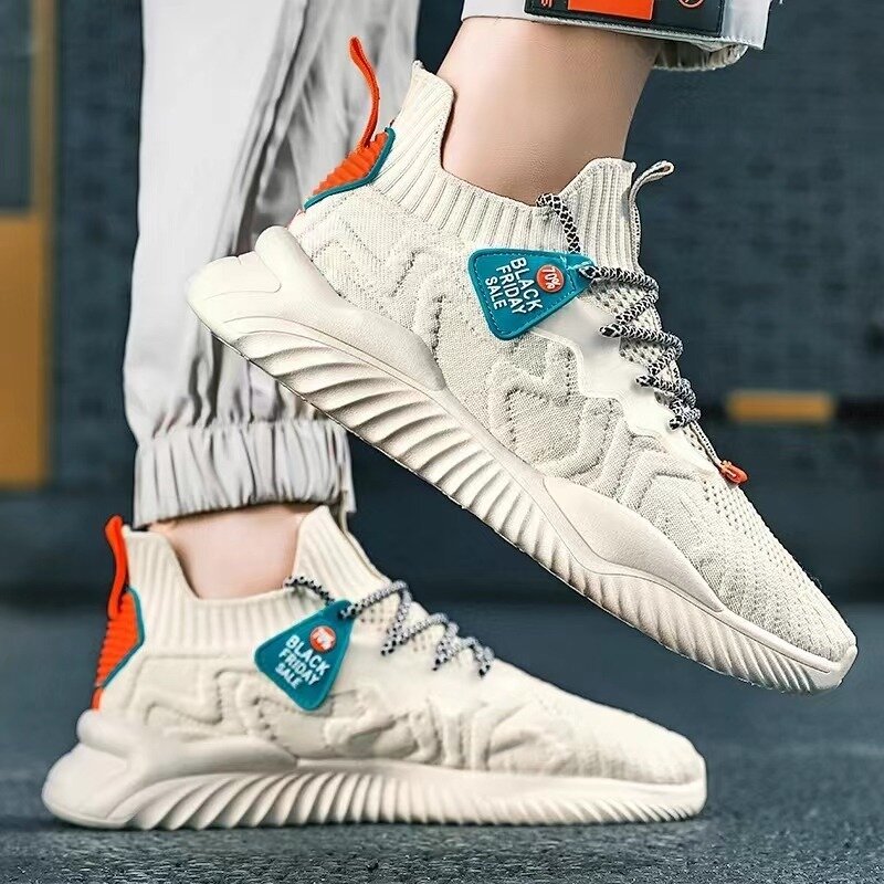 Mens Sneakers Trend Versatile Casual Shoes for Men 2024 Luxury Mesh Breathable Walking Running Shoes Comfortable Tennis Shoes
