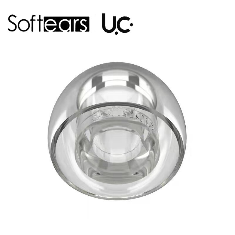 Softear UC Ear Tips untuk Earphone Volume Eartips Silikon Cair Baru (1 Kartu 2 Pasang)