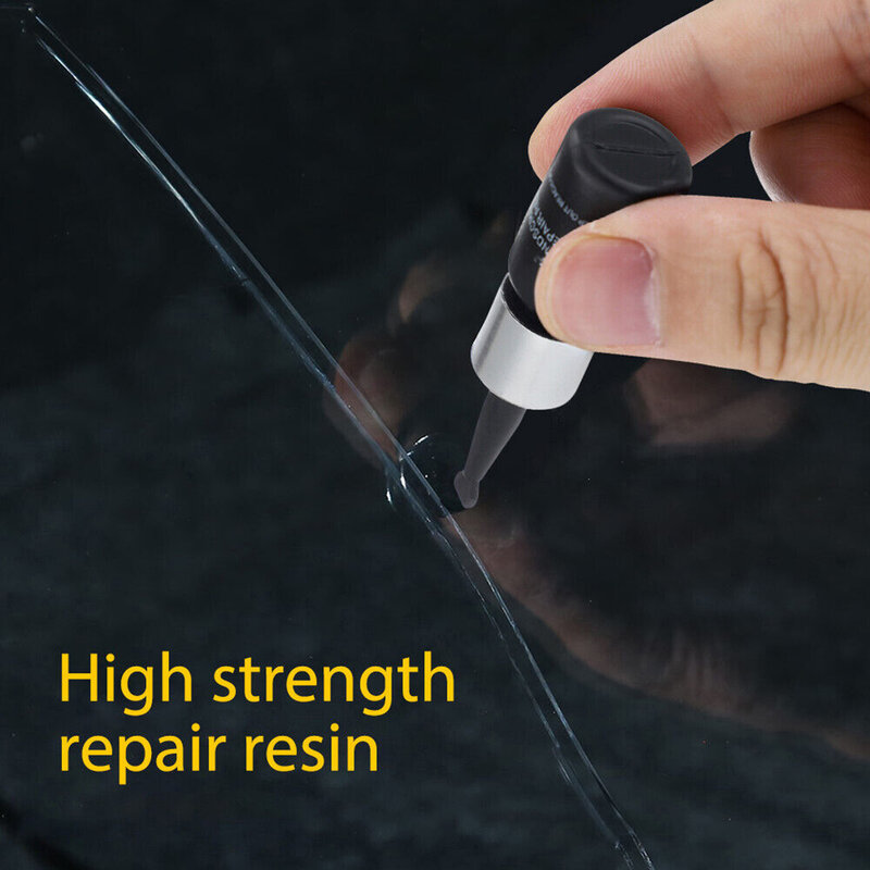 10x alat perbaikan retak kaca depan mobil, Aksesori Alat reparasi goresan dan retakan kaca mobil Auto Upgrade DIY
