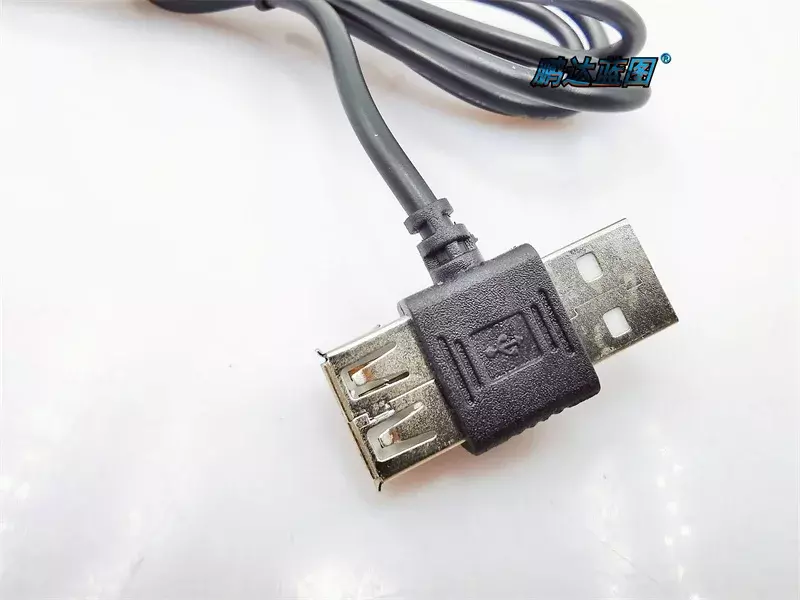 Adaptador USB macho para fêmea, Linha Strip, macho para fêmea, Straight Connector Interface, Linha de Extensão
