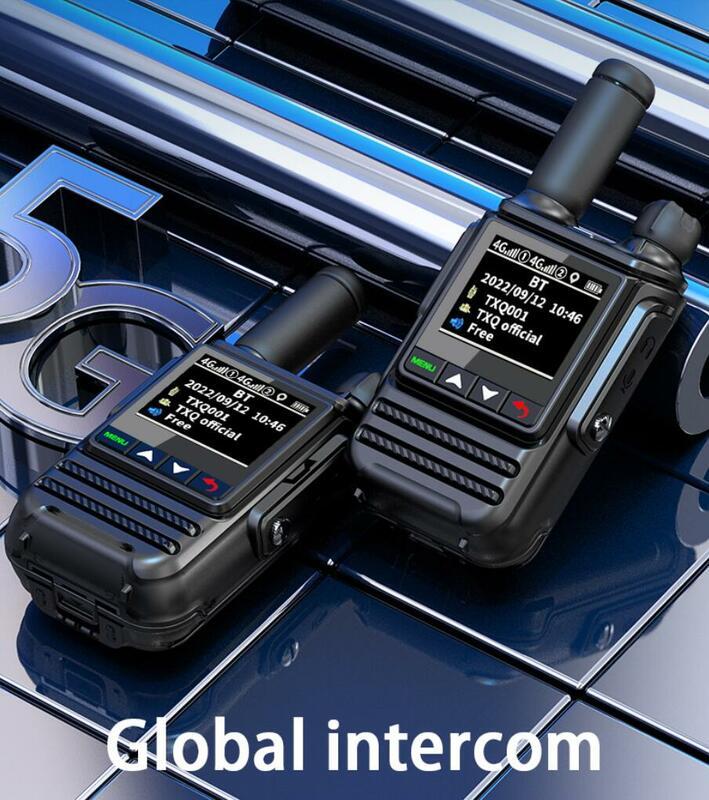 Walkie-talkie ptt global IP67, radio de largo alcance, resistente al agua, comunicador profesional portátil, 968 km, radio policial mini 4G, 100