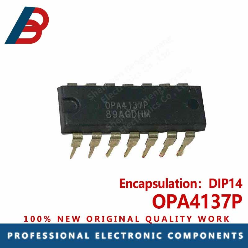 OPA4137P 인라인 연산 증폭기 칩, DIP14, 10 개