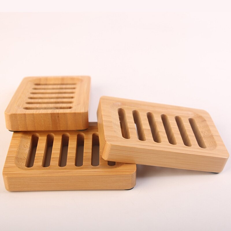 Saboneteira bambu rústica, suporte sabonete, esponjas, bandeja drenagem para chuveiro, banheiro, banheira, cozinha