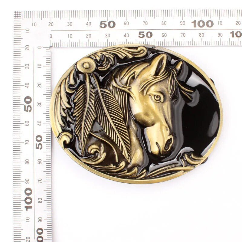 Horse Buckle for Men's 3.8cm Leather Belt K121