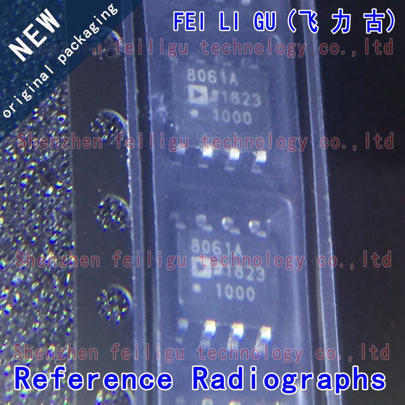Chip de amplificador de sinal, AD8061ARZ-REEL7, AD8061ARZ, AD8061AR, AD8061A, Serigrafia, 8061A, SOP8, Original 100% novo, 1-30pcs