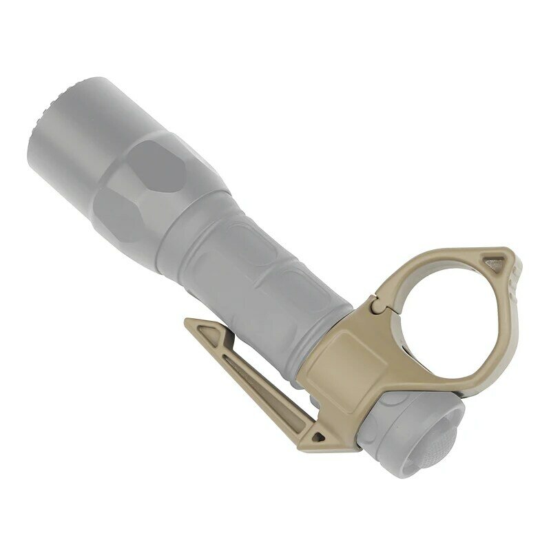 Lampe de poche tactique, anneau de doigt, pince Molle légère, outil EDC avec libération, accessoires de Paintball pour Airsoft