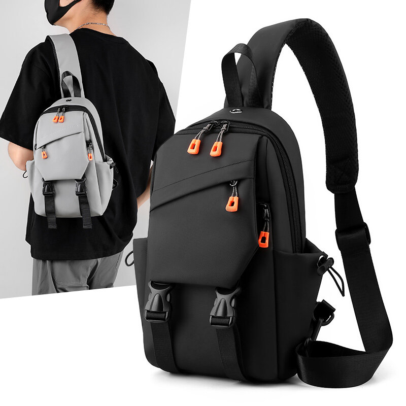 Toposhine Корейская версия нагрудная сумка для мужчин Дорожная портативная нагрудная сумка продвинутая противокражная маленькая уличная спортивная сумка через плечо
