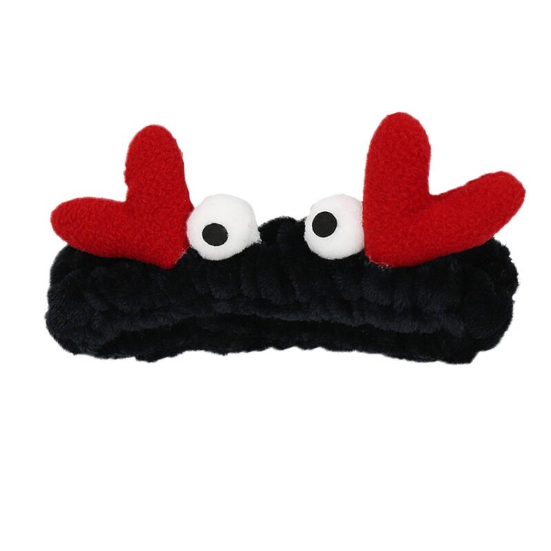 Hairpin Crab With Eyes Headband Attractive Non-Slip Plush Plush Headband Elasticity Headband Beauty
