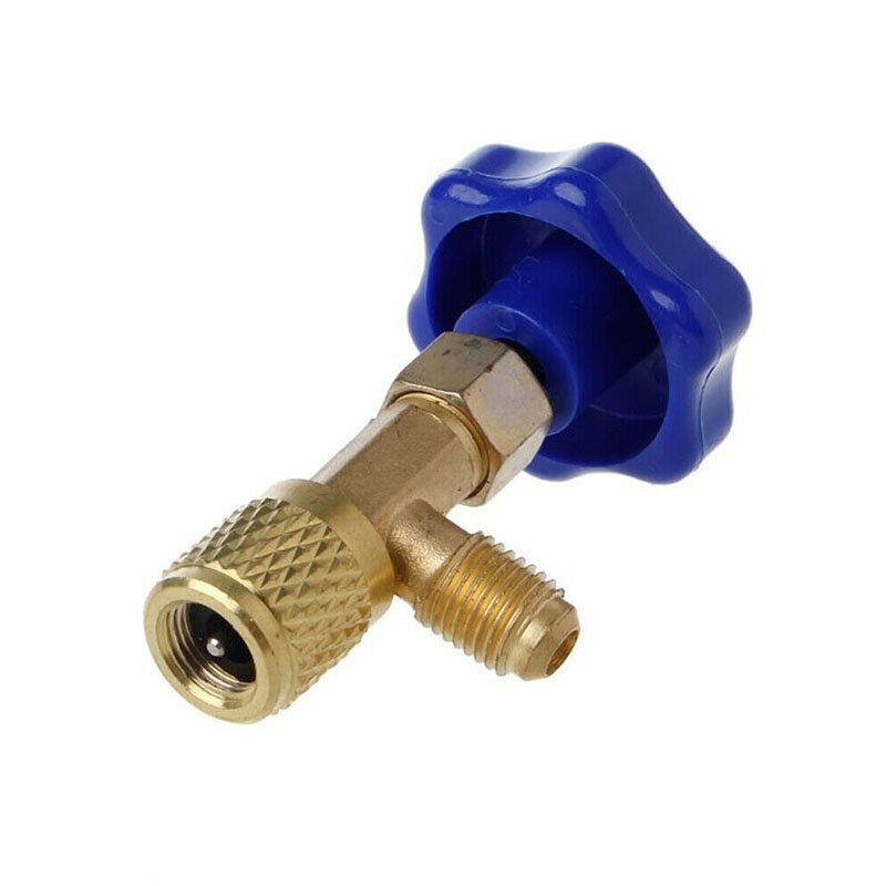 Made of Stainless Steel and Brass Plastic Cover Structure Environmentally Friendly Refrigerant Freon Opening Valve