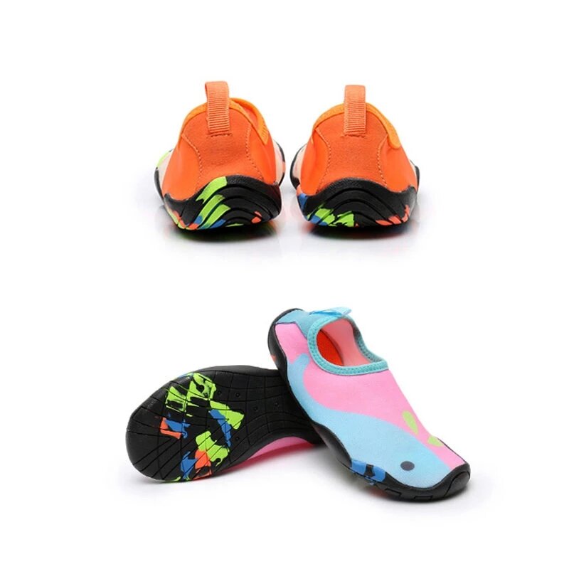 Bebê meninos meninas sapatos de água crianças antiderrapante chão meias sapatos piscina praia yoga tênis de natação sapatos para surf andando