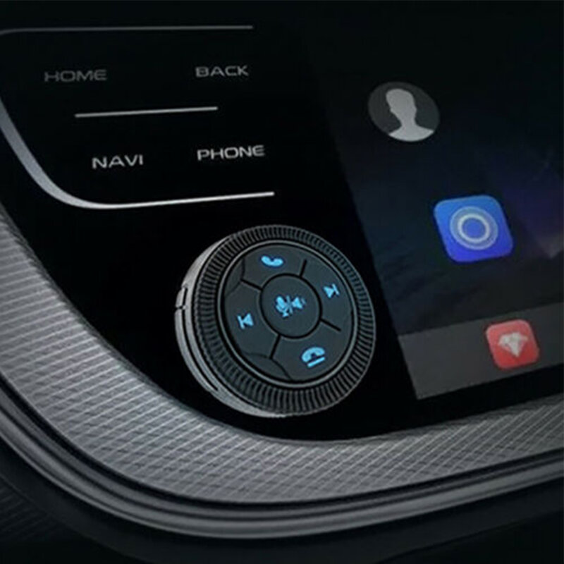 Controlador de volante de coche, botón inteligente inalámbrico GPS, Control remoto de volumen, negro, electrónica para todos los automóviles, 1 unidad