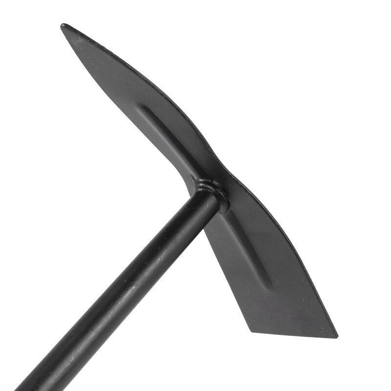 2X металлическая деревянная ручка ручной садовый инструмент, копающая погрузка, черный