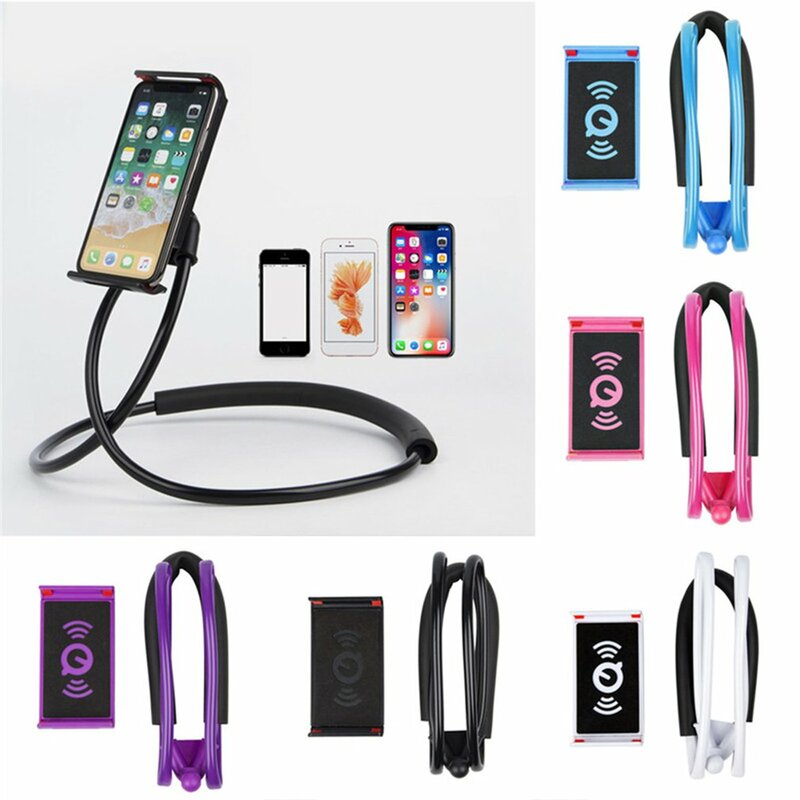 70cm Flexible Mobile Phone Holder Hanging Neck Lazy Necklace Tablet Holder Stand For Cellphone Tablets for iPhone Huawei Xiaomi