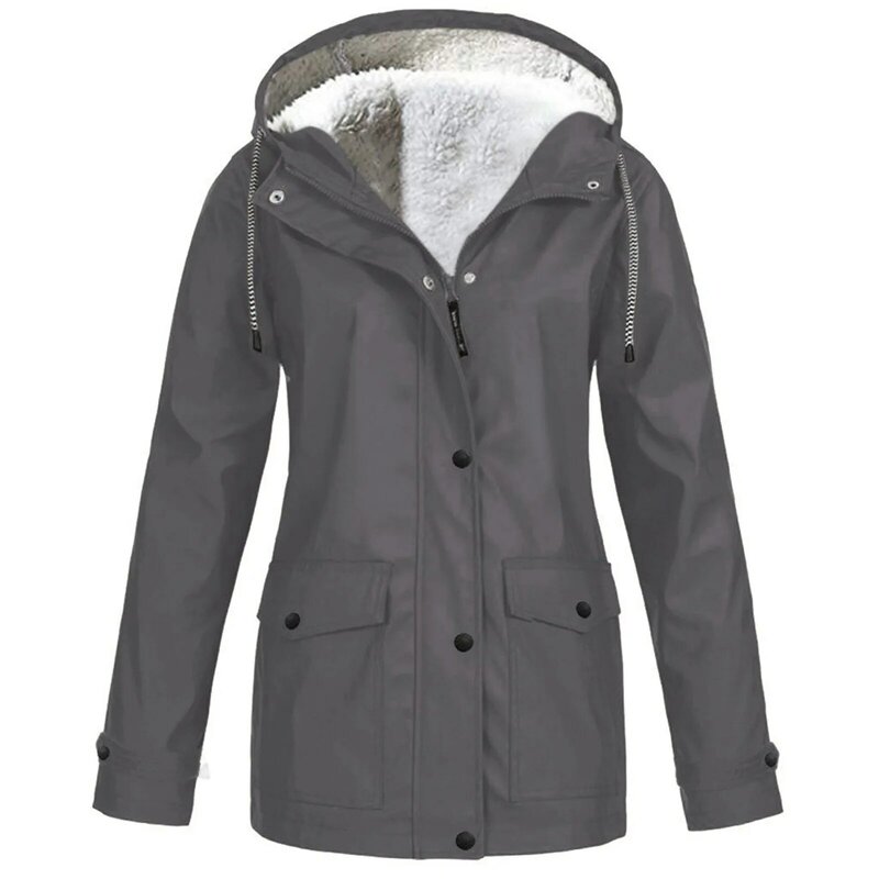 여성용 경량 후드 재킷 코트, 밝은 색상 코트, 야외 캠핑 여행용