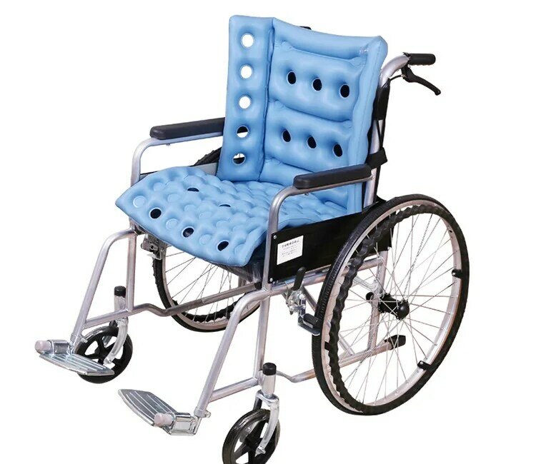 Cojín inflable cuadrado para silla de ruedas, antipresión, con orificio de aire, reducción de presión, a prueba de humedad, para silla de oficina