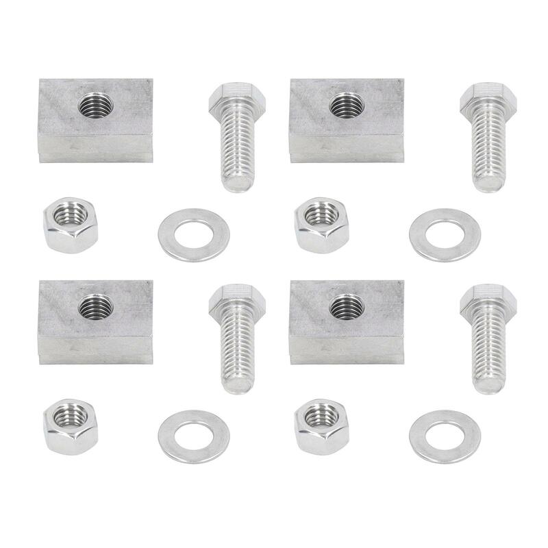 Stainless Steel Cleat Tie Down Screw Set for Trailer Pickup Truck   Rustproof T Slot Nut Kit   High Strength Bed Rails   4