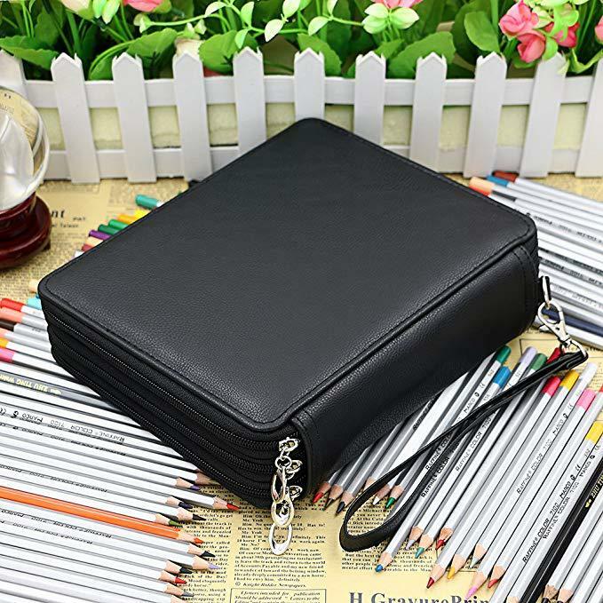 1pc große Kapazität 120 Farb zeichnung Malerei Marker Stift Tasche Bleistift Aufbewahrung koffer Box Reiß verschluss Beutel Handtasche