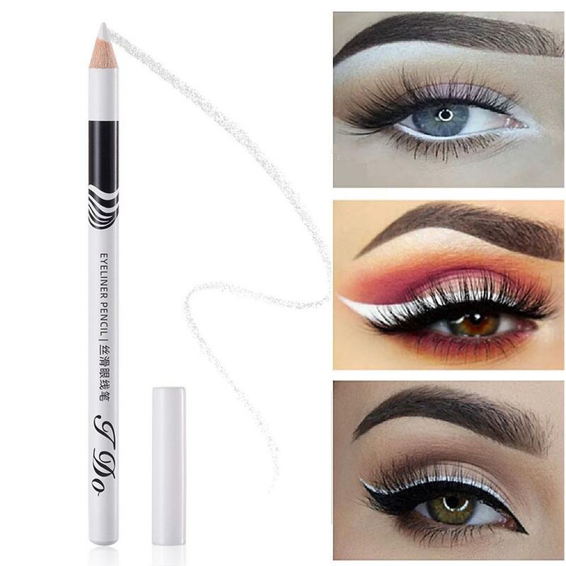 1PC New White Eyeliner Makeup Lasting Smooth Easy To Wear Eyes Waterproof Fashion Brightener Makeup Eye Liner Tools Pencils A5S3