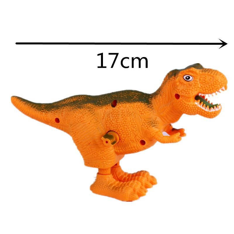 4XBD 7'' 와인딩 공룡 장난감 아기 학습 교육을 위한 사랑스러운 바람 장난감 유치원 어린이를 위한 훌륭한 운동 기술 장난감 선물