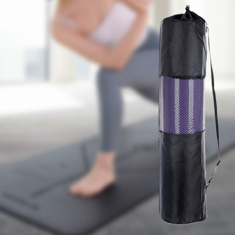 Kobiety mata do jogi i pilatesu Tote Bag regulowana osłona z siatki regulowany pasek skompresowany pokrowiec torba do jogi Carrier