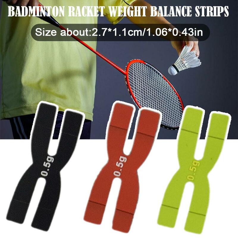 Raquette de badminton en forme de H, bandes d'équilibre de poids, sports de raquette de tennis de table, raquette en silicone, E0S0