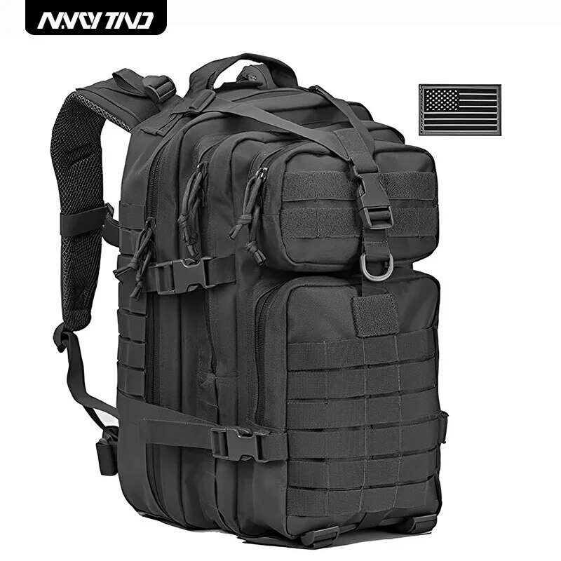Военный тактический рюкзак 3 дня, штурмовая сумка, армейская Сумка Molle 38/45 л, большой уличный водонепроницаемый походный кемпинг, дорожный рюкзак 600D